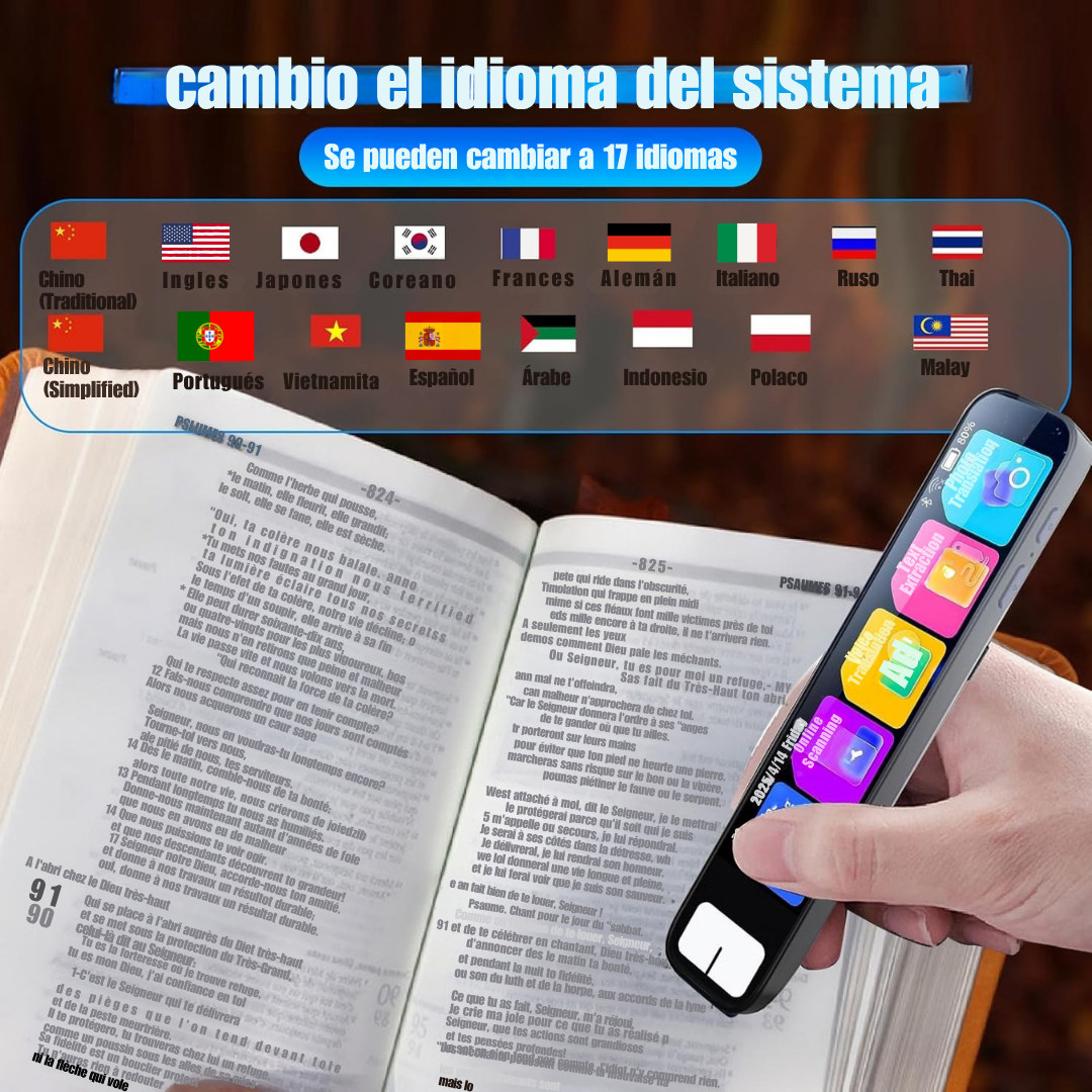Bolígrafo traductor con IA